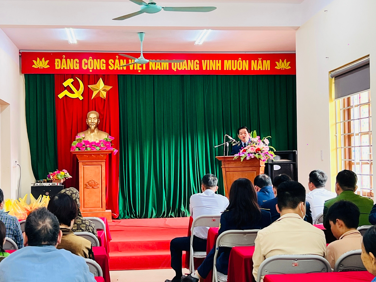 Đồng chí Đặng Văn Ngọc, Cục trưởng cục Quản lý thị trường tỉnh Lạng Sơn phát biểu